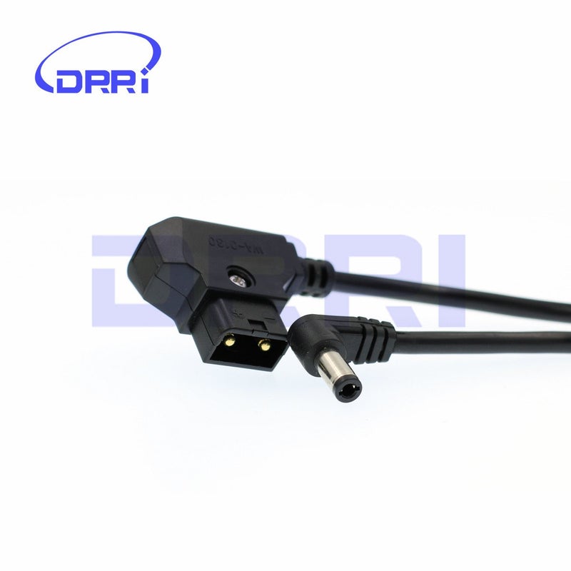 DRRI D-Tap Male to Right Angle DC 2.5mm Cable for Blackmagic 4K Camera LCD Monitor, LED Light,Small HD Monitor - Image 3